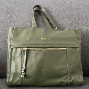 Cole Haan leather shoulder tote bag